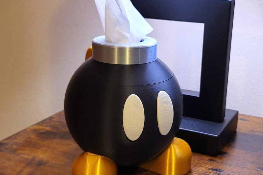 Super Mario Bros Bob-Omb Tissue Box